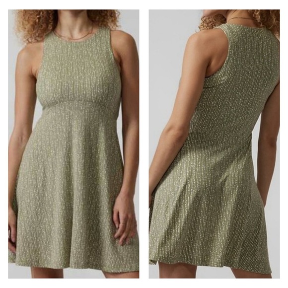 Athleta Green Santorini Thera Dress Size Large Sleeveless - Picture 1 of 7